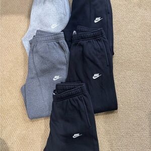 Nike Men’s Jogger Pants - Black and Gray